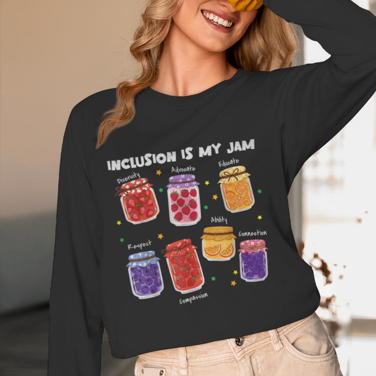 Inclusion Is My Jam Special Education Teacher Para Autism Women Long Sleeve T-Shirt, novelty gifts, funny gifts Inclusion Is My Jam Special Education Teacher Para Autism Women Long Sleeve T-Shirt, novelty gifts, funny gifts