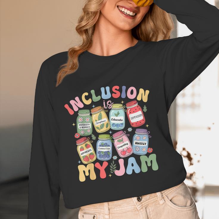 Inclusion Is My Jam SPED Teacher Special Education Life Women Long Sleeve T-Shirt, novelty gifts, funny gifts Inclusion Is My Jam SPED Teacher Special Education Life Women Long Sleeve T-Shirt, novelty gifts, funny gifts