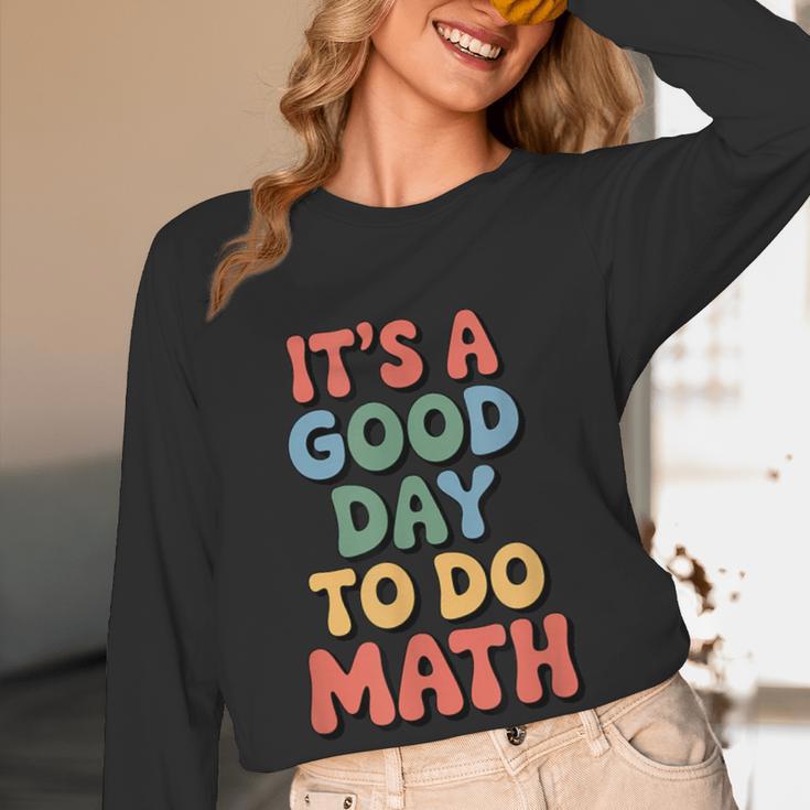 It's A Good Day To Do Math Retro Math Teacher Student Women Long Sleeve T-Shirt, novelty gifts, funny gifts It's A Good Day To Do Math Retro Math Teacher Student Women Long Sleeve T-Shirt, novelty gifts, funny gifts