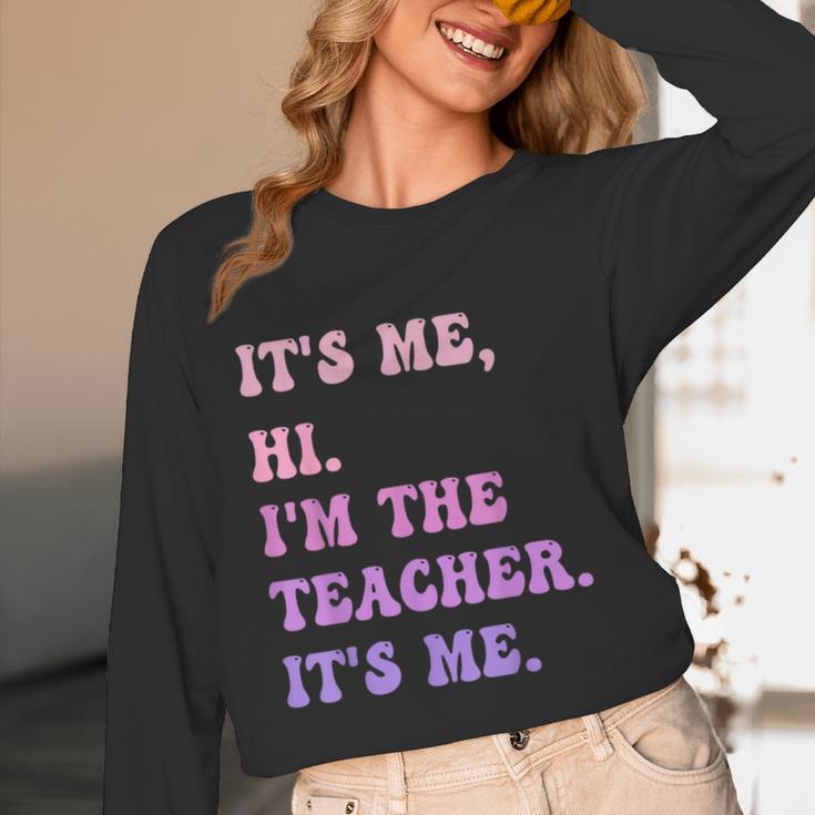 It's Me Hi I'm The TEACHER It's Me Teacher Educator Women Long Sleeve T-Shirt, novelty gifts, funny gifts It's Me Hi I'm The TEACHER It's Me Teacher Educator Women Long Sleeve T-Shirt, novelty gifts, funny gifts