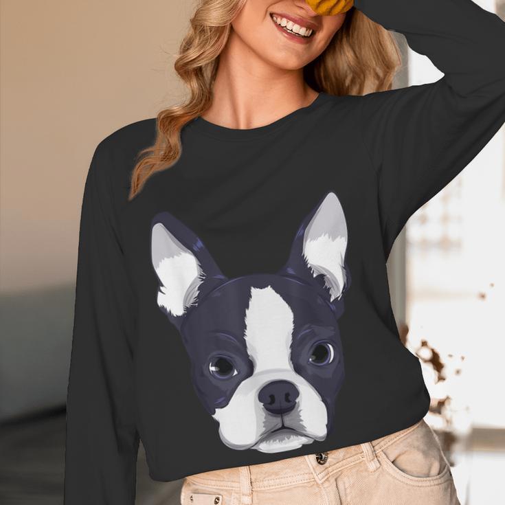 Kids Boston Terrier Dog For Women And Girls Women Long Sleeve T-Shirt, novelty gifts, funny gifts