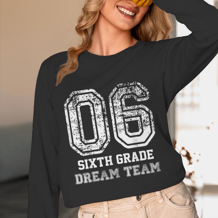 Kids Hello Sixth Back To School 6th Grade Dream Team Teacher Women Long Sleeve T-Shirt, novelty gifts, funny gifts Kids Hello Sixth Back To School 6th Grade Dream Team Teacher Women Long Sleeve T-Shirt, novelty gifts, funny gifts