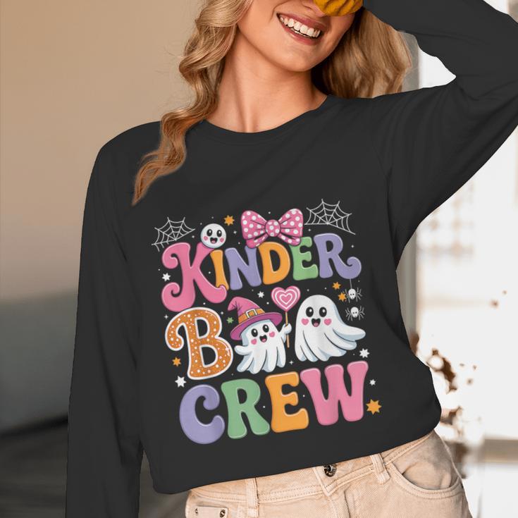 Kinder Boo Crew Kindergarten Teacher Student Halloween Women Long Sleeve T-Shirt, novelty gifts, funny gifts Kinder Boo Crew Kindergarten Teacher Student Halloween Women Long Sleeve T-Shirt, novelty gifts, funny gifts