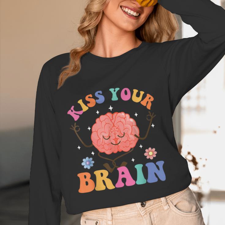 Kiss Your Brain Sped Teacher Appreciation Back To School Kid Women Long Sleeve T-Shirt, novelty gifts, funny gifts Kiss Your Brain Sped Teacher Appreciation Back To School Kid Women Long Sleeve T-Shirt, novelty gifts, funny gifts