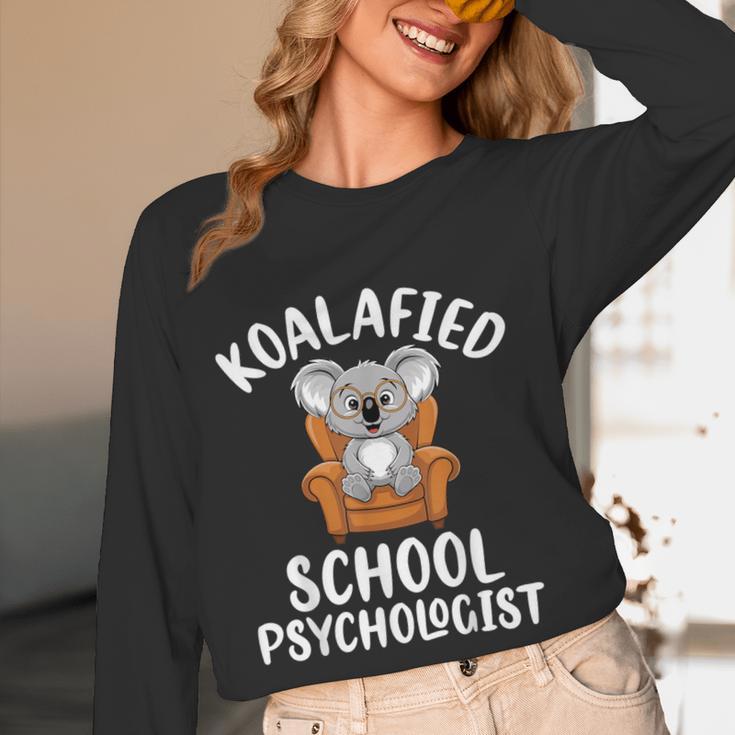 Koalafied School Psychologist Koala Lover Psychology Teacher Women Long Sleeve T-Shirt, novelty gifts, funny gifts Koalafied School Psychologist Koala Lover Psychology Teacher Women Long Sleeve T-Shirt, novelty gifts, funny gifts