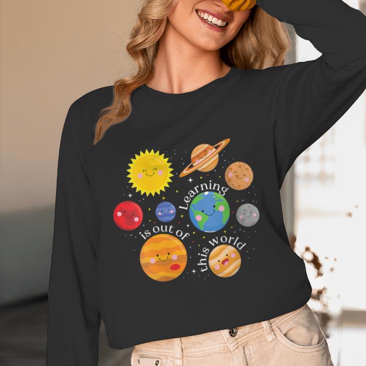 Learning Is Out Of This World Science Teacher Planets Women Long Sleeve T-Shirt, novelty gifts, funny gifts Learning Is Out Of This World Science Teacher Planets Women Long Sleeve T-Shirt, novelty gifts, funny gifts