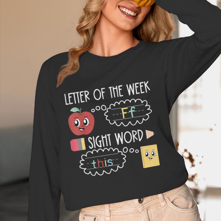 Letter Of The Week Ff Sight Word Teacher Squad Women Long Sleeve T-Shirt, novelty gifts, funny gifts Letter Of The Week Ff Sight Word Teacher Squad Women Long Sleeve T-Shirt, novelty gifts, funny gifts