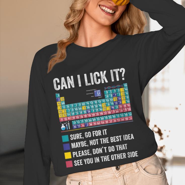 Can I Lick It Periodic Table Of Elements Science Teacher Women Long Sleeve T-Shirt, novelty gifts, funny gifts Can I Lick It Periodic Table Of Elements Science Teacher Women Long Sleeve T-Shirt, novelty gifts, funny gifts