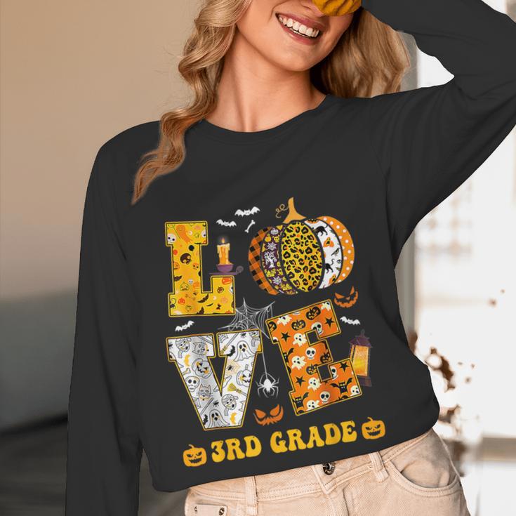 LOVE 3rd Grade Pumpkin Teacher Student Halloween Costume Women Long Sleeve T-Shirt, novelty gifts, funny gifts LOVE 3rd Grade Pumpkin Teacher Student Halloween Costume Women Long Sleeve T-Shirt, novelty gifts, funny gifts