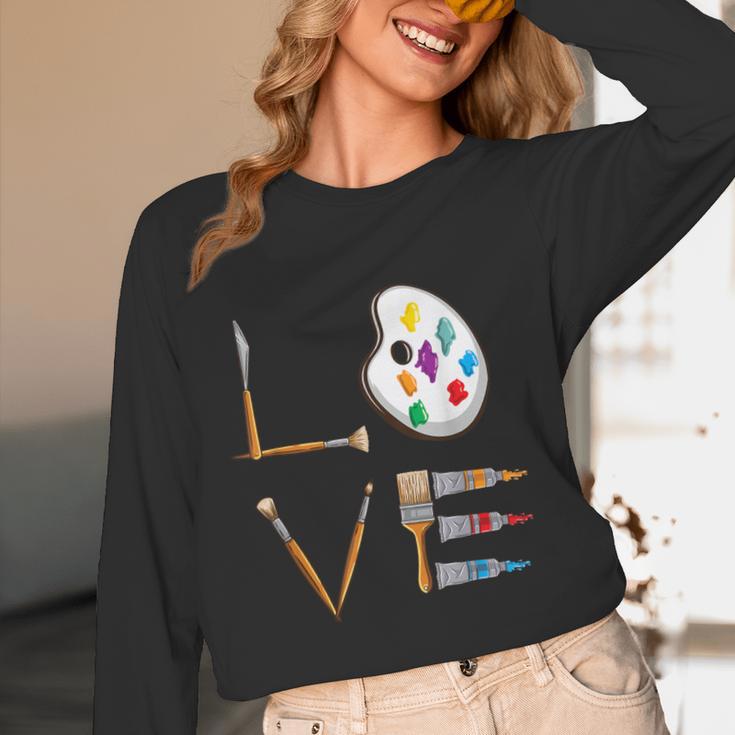Love Art For Artist Art Teacher Women Long Sleeve T-Shirt, novelty gifts, funny gifts Love Art For Artist Art Teacher Women Long Sleeve T-Shirt, novelty gifts, funny gifts
