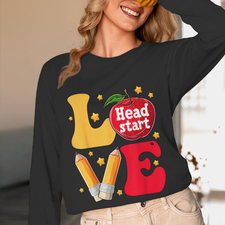 Love Headstart Head Start Teachers First Day Of School Women Long Sleeve T-Shirt, novelty gifts, funny gifts