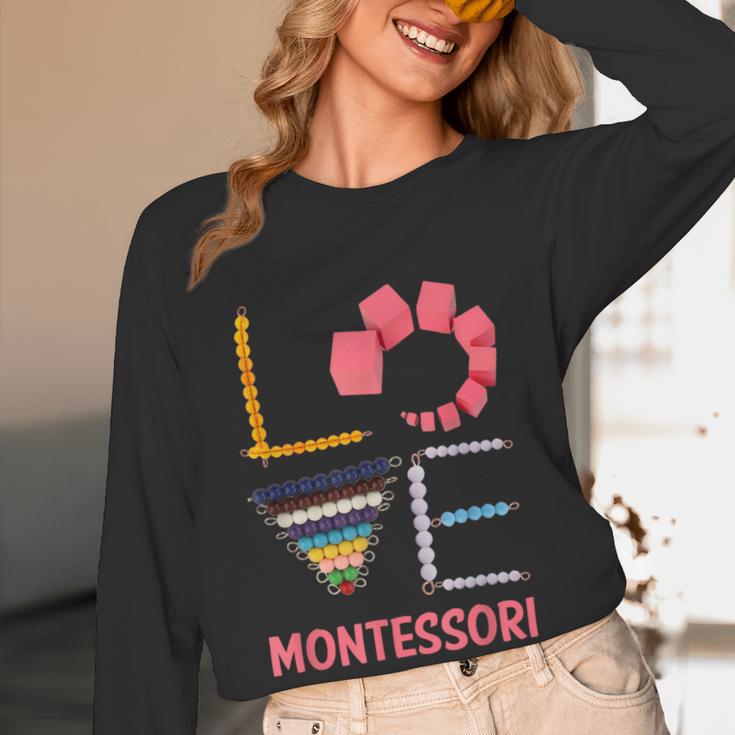 Love Montessori Education Math Teacher Women Long Sleeve T-Shirt, novelty gifts, funny gifts Love Montessori Education Math Teacher Women Long Sleeve T-Shirt, novelty gifts, funny gifts