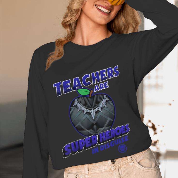 Marvel Teachers Are Super Heroes In Disguise Panther Women Long Sleeve T-Shirt, novelty gifts, funny gifts Marvel Teachers Are Super Heroes In Disguise Panther Women Long Sleeve T-Shirt, novelty gifts, funny gifts