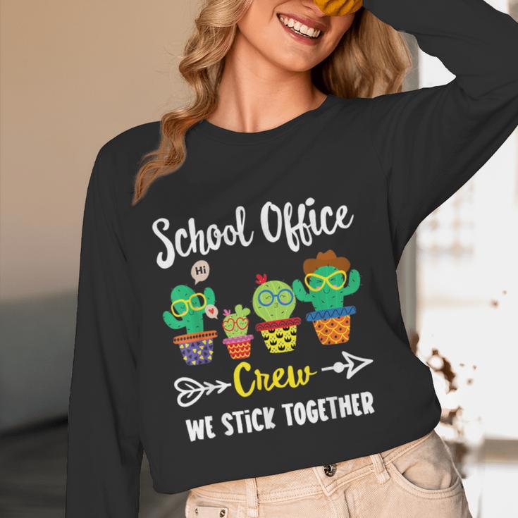 Matching Teacher Back To School School Office Crew Cactus Team School Office Squad Women Long Sleeve T-Shirt, novelty gifts, funny gifts Matching Teacher Back To School School Office Crew Cactus Team School Office Squad Women Long Sleeve T-Shirt, novelty gifts, funny gifts