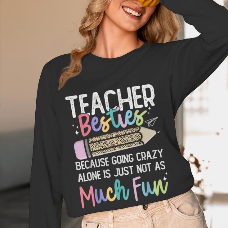 Matching Teachers Last Day Of School Teacher Besties Women Long Sleeve T-Shirt, novelty gifts, funny gifts