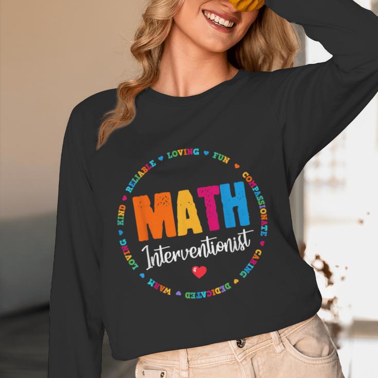 Math Interventionist Teacher Coach Squad Mathematics STEM Women Long Sleeve T-Shirt, novelty gifts, funny gifts Math Interventionist Teacher Coach Squad Mathematics STEM Women Long Sleeve T-Shirt, novelty gifts, funny gifts