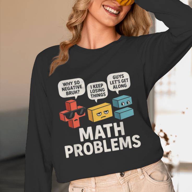 Math Problems Symbols Teacher Back To School Girl Boy Women Long Sleeve T-Shirt, novelty gifts, funny gifts Math Problems Symbols Teacher Back To School Girl Boy Women Long Sleeve T-Shirt, novelty gifts, funny gifts