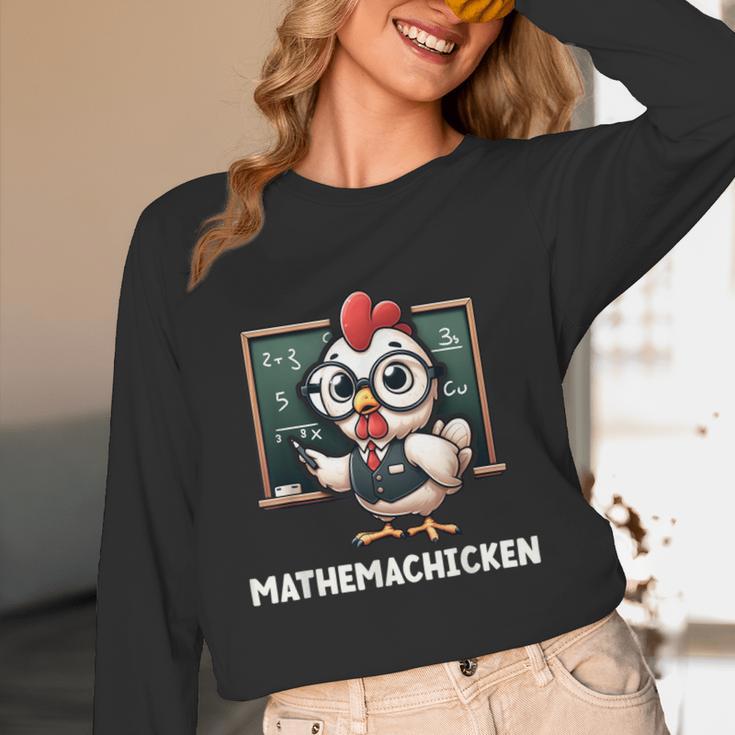 Math Teacher Chicken Mathemachicken Pun Women Long Sleeve T-Shirt, novelty gifts, funny gifts Math Teacher Chicken Mathemachicken Pun Women Long Sleeve T-Shirt, novelty gifts, funny gifts
