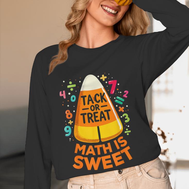 Math Teacher Halloween Costume Trick Or Treat Math Sweet Women Long Sleeve T-Shirt, novelty gifts, funny gifts Math Teacher Halloween Costume Trick Or Treat Math Sweet Women Long Sleeve T-Shirt, novelty gifts, funny gifts