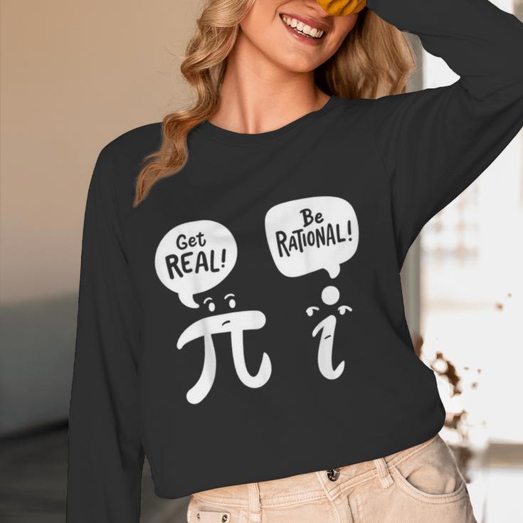 Math Teacher Math Student Be Real Get Rational Women Long Sleeve T-Shirt, novelty gifts, funny gifts