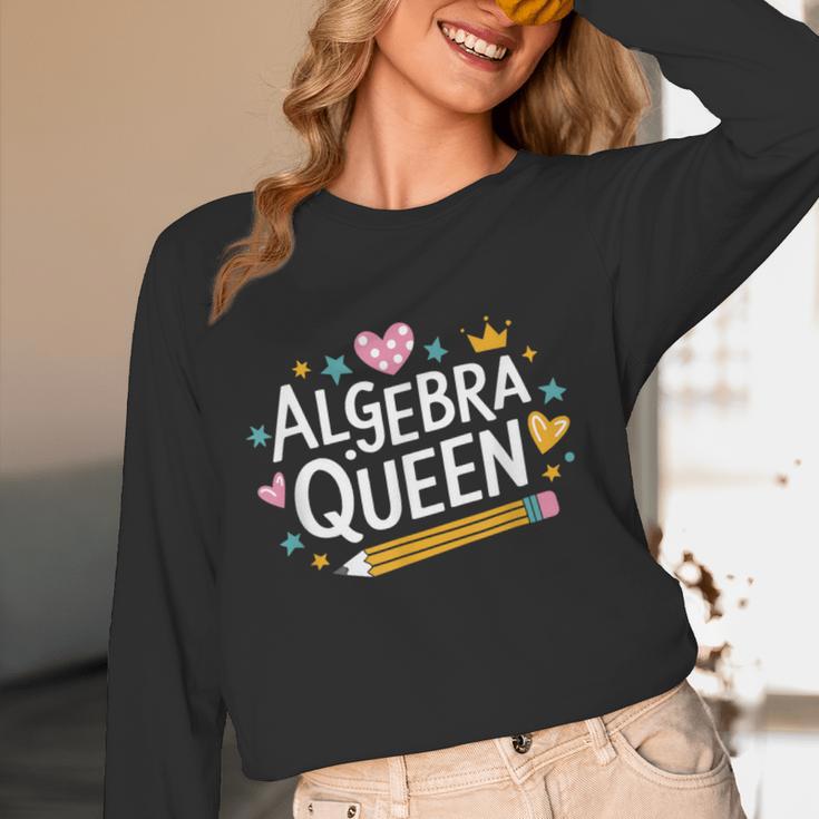 Mathematician And Mathematics Teacher Algebra Queen Women Long Sleeve T-Shirt, novelty gifts, funny gifts Mathematician And Mathematics Teacher Algebra Queen Women Long Sleeve T-Shirt, novelty gifts, funny gifts