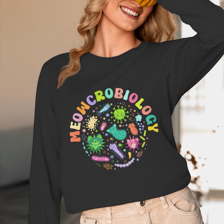 Meowcrobiology Cats Microbiology Science Teacher Women Long Sleeve T-Shirt, novelty gifts, funny gifts Meowcrobiology Cats Microbiology Science Teacher Women Long Sleeve T-Shirt, novelty gifts, funny gifts