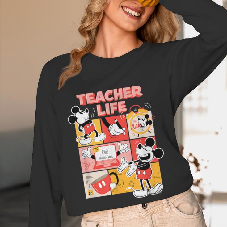 Mickey Mouse Teacher Life Women Long Sleeve T-Shirt, novelty gifts, funny gifts Mickey Mouse Teacher Life Women Long Sleeve T-Shirt, novelty gifts, funny gifts