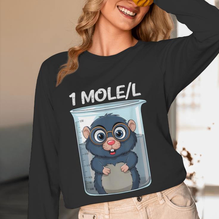 Mole Chemistry Chemist Student Science Teacher Women Long Sleeve T-Shirt, novelty gifts, funny gifts
