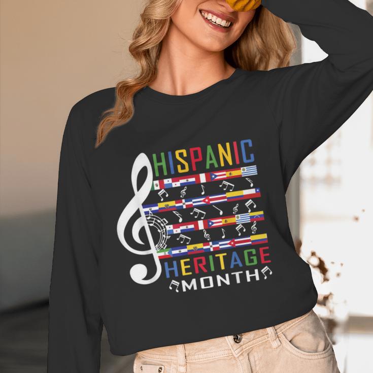 Music Teacher Kid National Hispanic Heritage Month Women Long Sleeve T-Shirt, novelty gifts, funny gifts