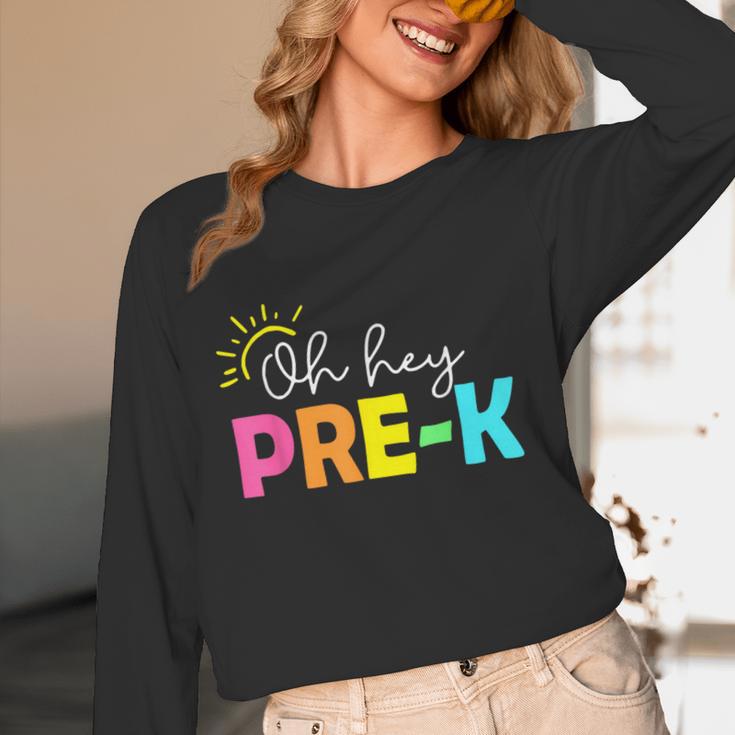 Oh Hey Pre-k Shirt Back To School Teachers Students Women Long Sleeve T-Shirt, novelty gifts, funny gifts Oh Hey Pre-k Shirt Back To School Teachers Students Women Long Sleeve T-Shirt, novelty gifts, funny gifts