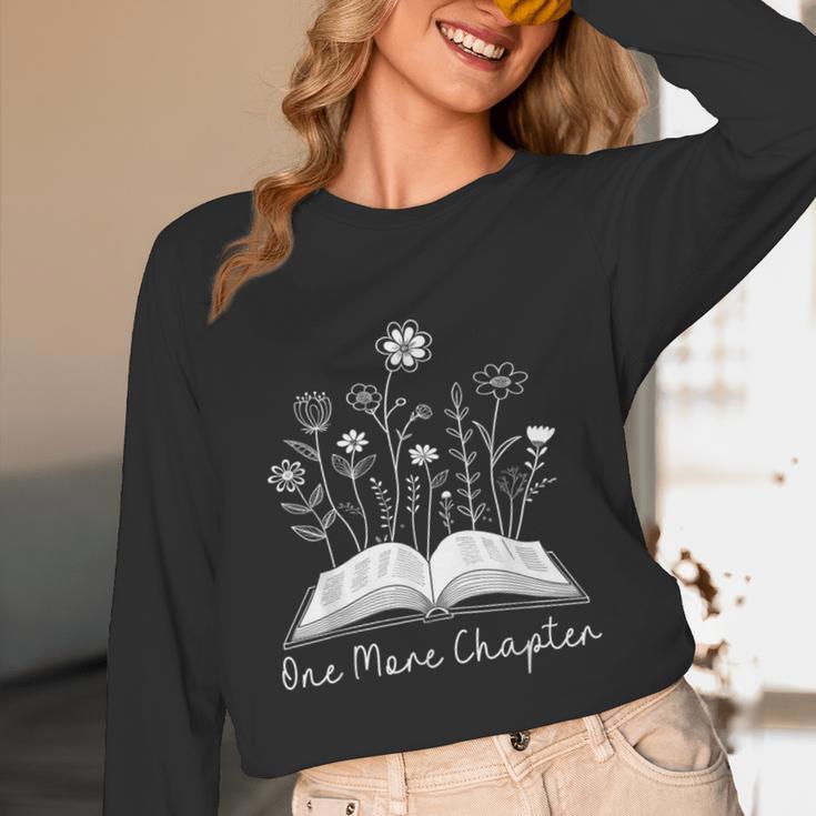 One-More Chapter Wildflower Reading Teacher Library Bookish Women Long Sleeve T-Shirt, novelty gifts, funny gifts One-More Chapter Wildflower Reading Teacher Library Bookish Women Long Sleeve T-Shirt, novelty gifts, funny gifts