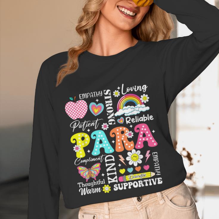 Paras Make It Possible Paraprofessional Paraeducator Teacher Women Long Sleeve T-Shirt, novelty gifts, funny gifts Paras Make It Possible Paraprofessional Paraeducator Teacher Women Long Sleeve T-Shirt, novelty gifts, funny gifts