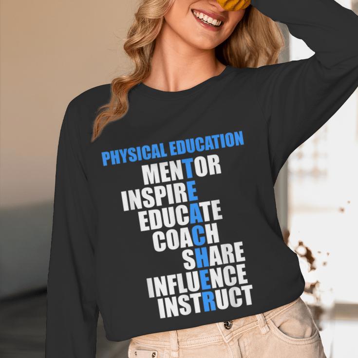PE Physical Education Teacher For PE Teacher Women Long Sleeve T-Shirt, novelty gifts, funny gifts PE Physical Education Teacher For PE Teacher Women Long Sleeve T-Shirt, novelty gifts, funny gifts