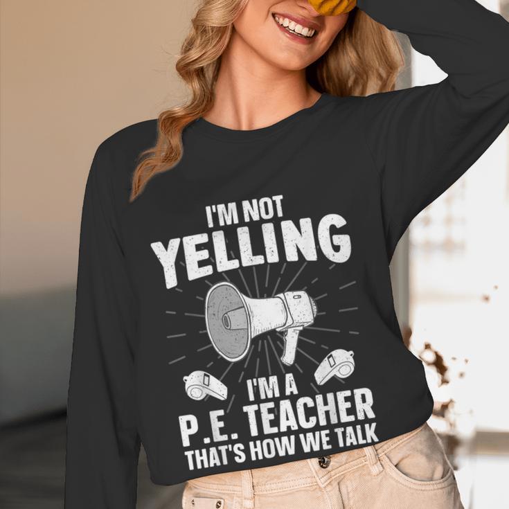 PE Teacher Art For Men Women Gym Teacher Physical Education Women Long Sleeve T-Shirt, novelty gifts, funny gifts