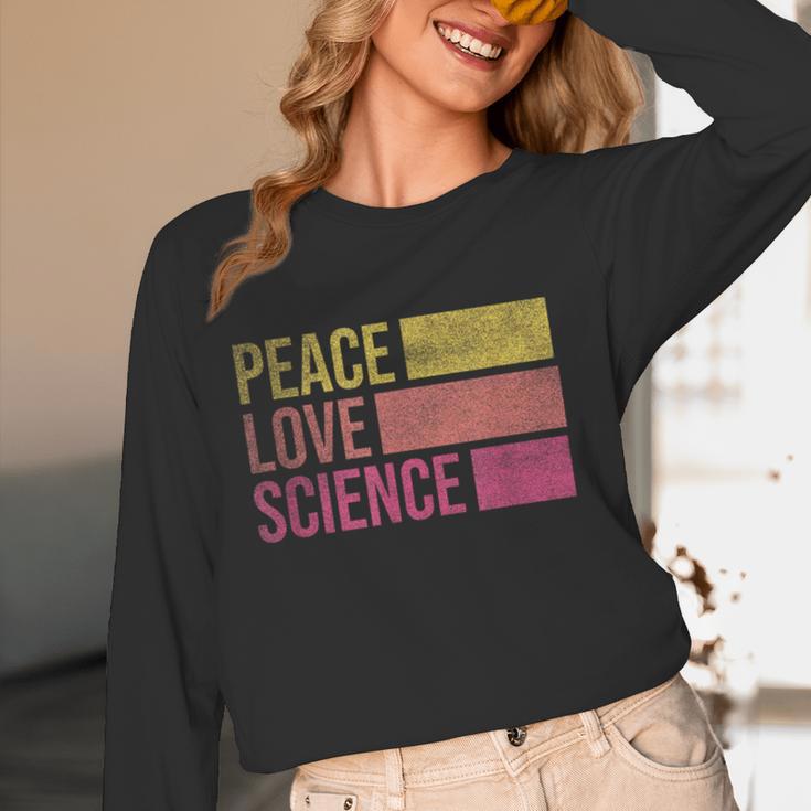 Peace Love Science Lovers Math Chemistry Teacher Women Long Sleeve T-Shirt, novelty gifts, funny gifts Peace Love Science Lovers Math Chemistry Teacher Women Long Sleeve T-Shirt, novelty gifts, funny gifts