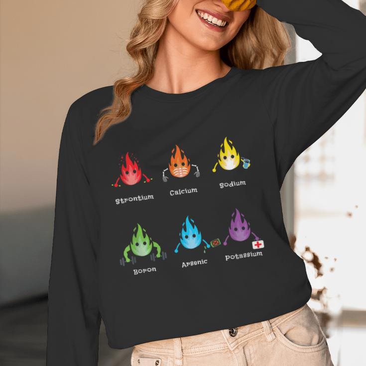 Periodic Elements Chemistry Lovers Science Teacher Women Long Sleeve T-Shirt, novelty gifts, funny gifts