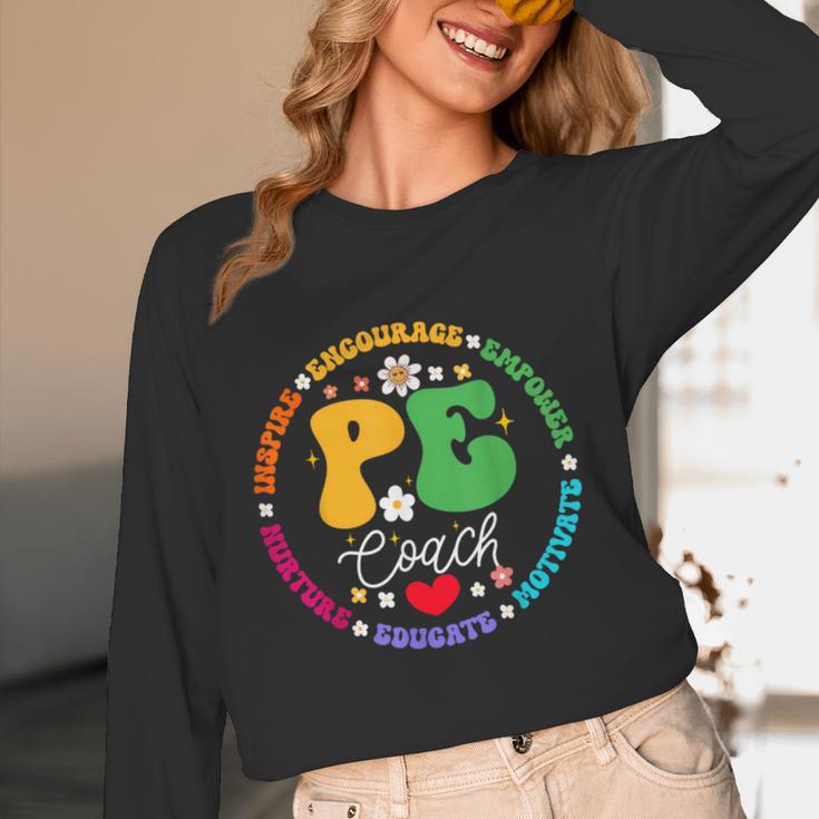 Physical Education PE Instructor Coach Teacher Gym Women Long Sleeve T-Shirt, novelty gifts, funny gifts