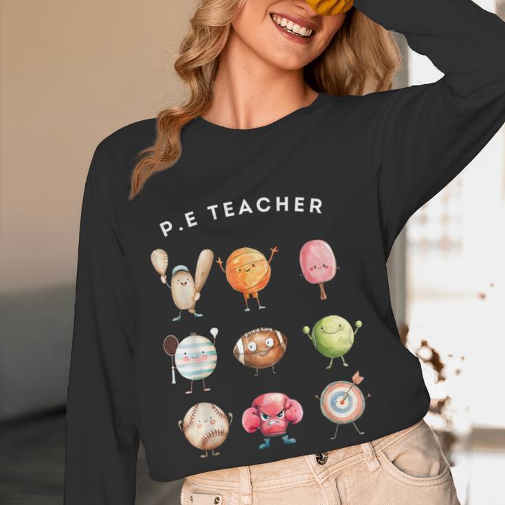 Physical Education Teacher PE Teacher Specials Back School Women Long Sleeve T-Shirt, novelty gifts, funny gifts Physical Education Teacher PE Teacher Specials Back School Women Long Sleeve T-Shirt, novelty gifts, funny gifts