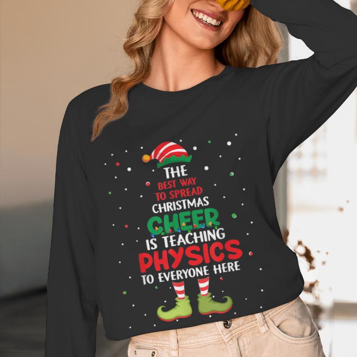 Physics Teacher Christmas Elf Christmas Cheer Women Long Sleeve T-Shirt, novelty gifts, funny gifts Physics Teacher Christmas Elf Christmas Cheer Women Long Sleeve T-Shirt, novelty gifts, funny gifts