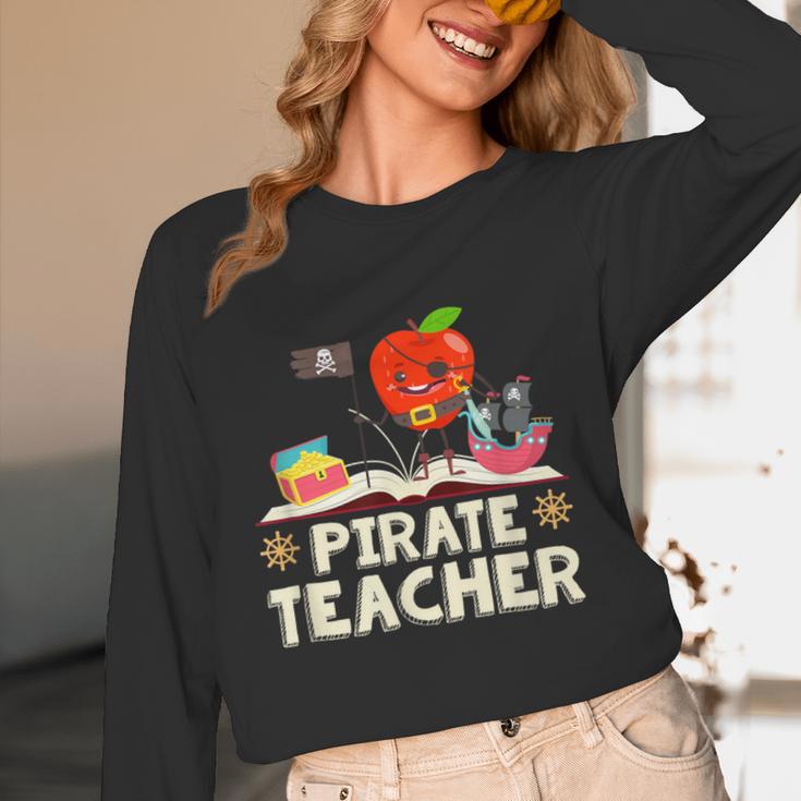 Pirate Teacher Men Women Kids Women Long Sleeve T-Shirt, novelty gifts, funny gifts