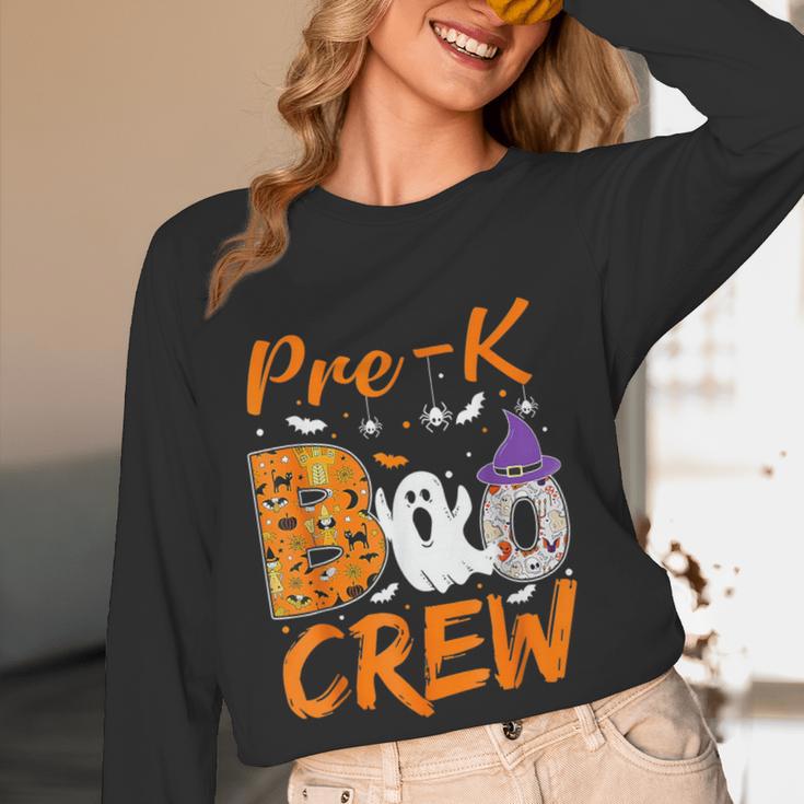 Pre K Boo Crew Teacher Student Halloween Pre Kindergarten Women Long Sleeve T-Shirt, novelty gifts, funny gifts Pre K Boo Crew Teacher Student Halloween Pre Kindergarten Women Long Sleeve T-Shirt, novelty gifts, funny gifts