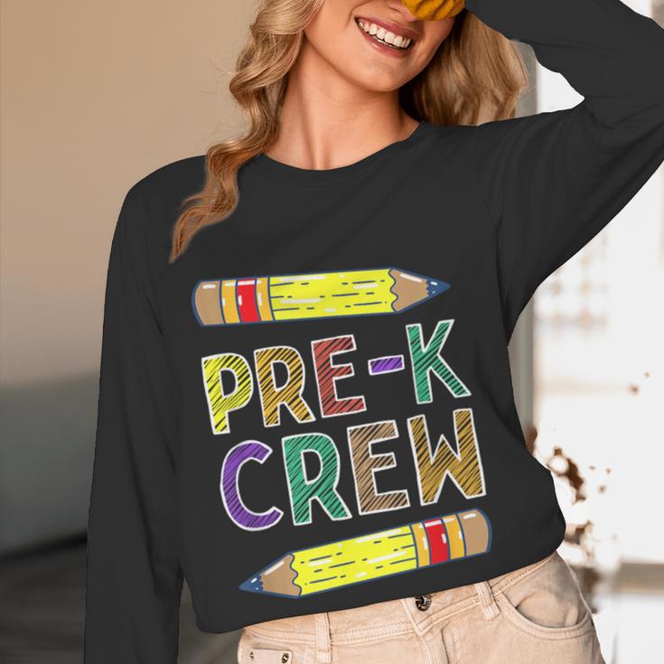 Pre-K Crew PreK Teachers Back To School Women Long Sleeve T-Shirt, novelty gifts, funny gifts Pre-K Crew PreK Teachers Back To School Women Long Sleeve T-Shirt, novelty gifts, funny gifts