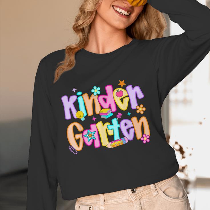 Preppy Kindergarten First Day Of School Teachers Girls Boys Women Long Sleeve T-Shirt, novelty gifts, funny gifts Preppy Kindergarten First Day Of School Teachers Girls Boys Women Long Sleeve T-Shirt, novelty gifts, funny gifts