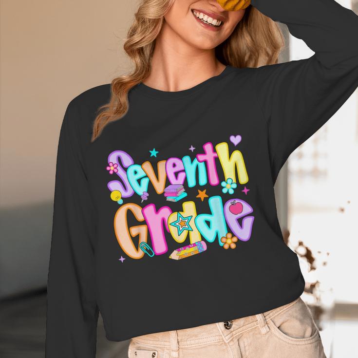 Preppy Seventh Grade Back To School 7th Grade Teachers Girls Women Long Sleeve T-Shirt, novelty gifts, funny gifts Preppy Seventh Grade Back To School 7th Grade Teachers Girls Women Long Sleeve T-Shirt, novelty gifts, funny gifts