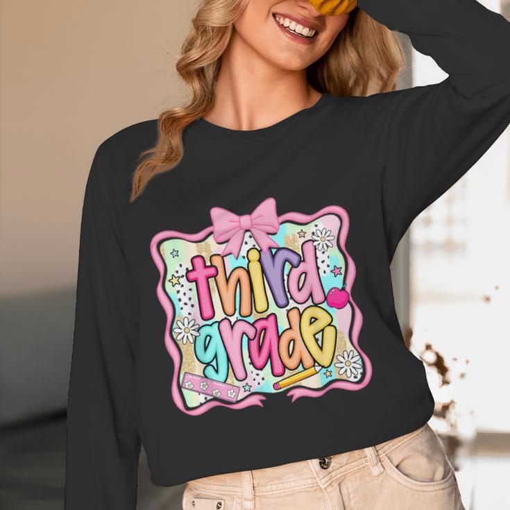 Preppy Third Grade Back To School Teacher Girl Kid Women Long Sleeve T-Shirt, novelty gifts, funny gifts Preppy Third Grade Back To School Teacher Girl Kid Women Long Sleeve T-Shirt, novelty gifts, funny gifts