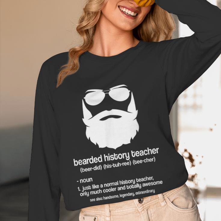 Professor Ancient Teaching Education Bearded History Teacher Women Long Sleeve T-Shirt, novelty gifts, funny gifts Professor Ancient Teaching Education Bearded History Teacher Women Long Sleeve T-Shirt, novelty gifts, funny gifts