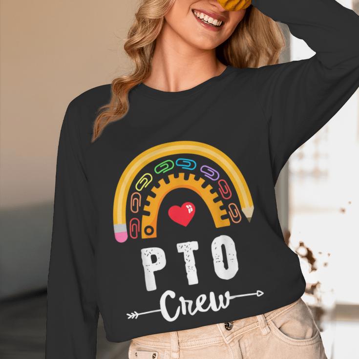 PTO Crew Parent School Volunteer Board Mom Parent Teacher Women Long Sleeve T-Shirt, novelty gifts, funny gifts PTO Crew Parent School Volunteer Board Mom Parent Teacher Women Long Sleeve T-Shirt, novelty gifts, funny gifts