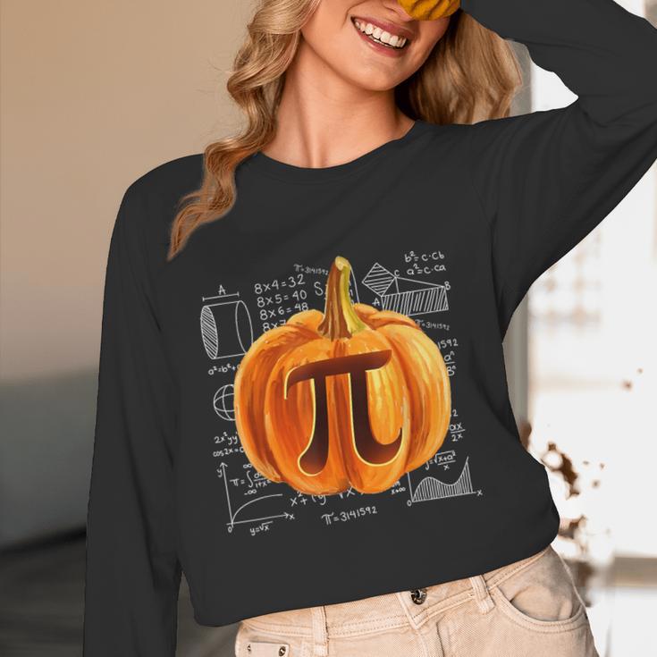 Pumpkin Pie Halloween Thanksgiving Math Teacher Pi Day Women Long Sleeve T-Shirt, novelty gifts, funny gifts Pumpkin Pie Halloween Thanksgiving Math Teacher Pi Day Women Long Sleeve T-Shirt, novelty gifts, funny gifts