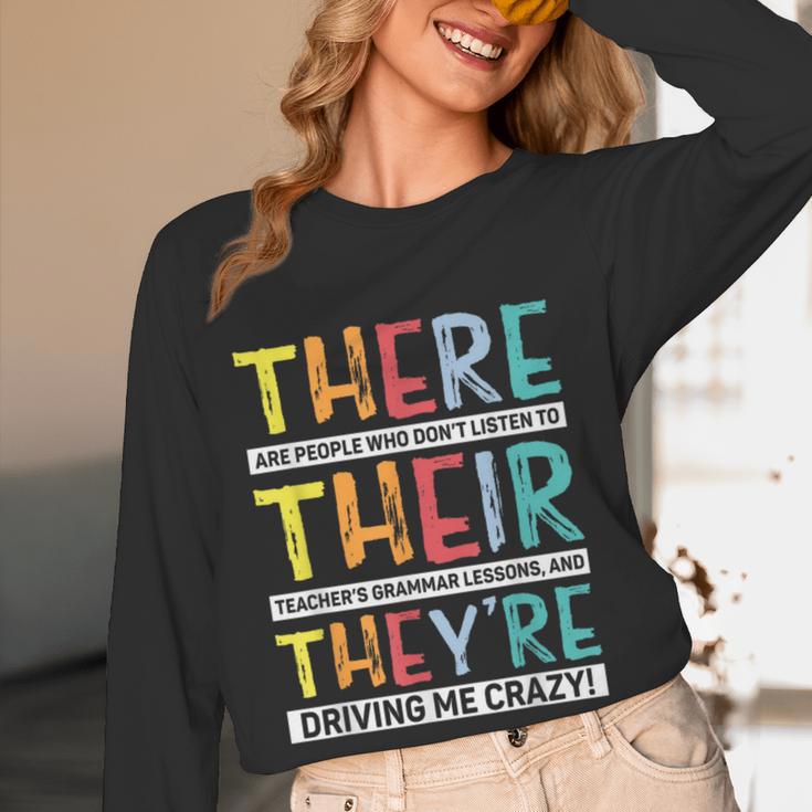 There Their They’Re Grammar Joke For English Teacher Student Women Long Sleeve T-Shirt, novelty gifts, funny gifts There Their They’Re Grammar Joke For English Teacher Student Women Long Sleeve T-Shirt, novelty gifts, funny gifts