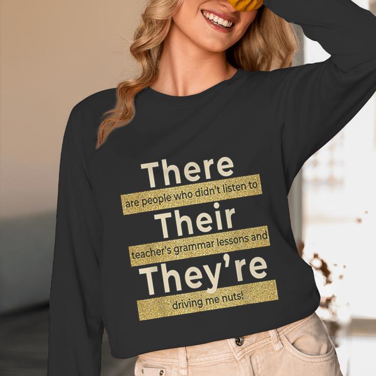 There Their They'Re T Shirt English Grammar Teacher For Men Women Women Long Sleeve T-Shirt, novelty gifts, funny gifts There Their They'Re T Shirt English Grammar Teacher For Men Women Women Long Sleeve T-Shirt, novelty gifts, funny gifts